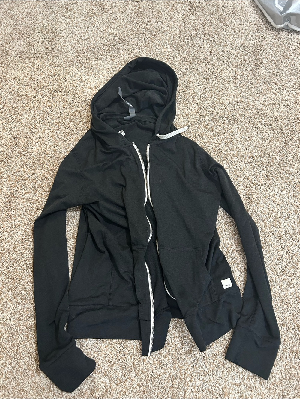 Vuori Black Zip-Up Hoodie Jacket